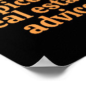 Pumpkin Sce And Real Estate Advice  Poster (Ecke)