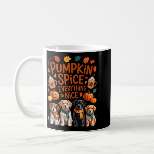 Pumpkin Sce Everything Nice Fall Dog Lovers Addict Kaffeetasse (Links)