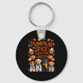 Pumpkin Sce Everything Nice Fall Dog Lovers Addict Schlüsselanhänger (Vorderseite)