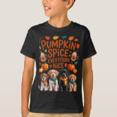 Pumpkin Sce Everything Nice Fall Dog Lovers Addict T-Shirt (Vorderseite)