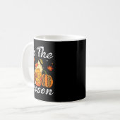 Pumpkin Sce Football Tis The Season Fall Thanksgiv Kaffeetasse (Vorderseite Links)