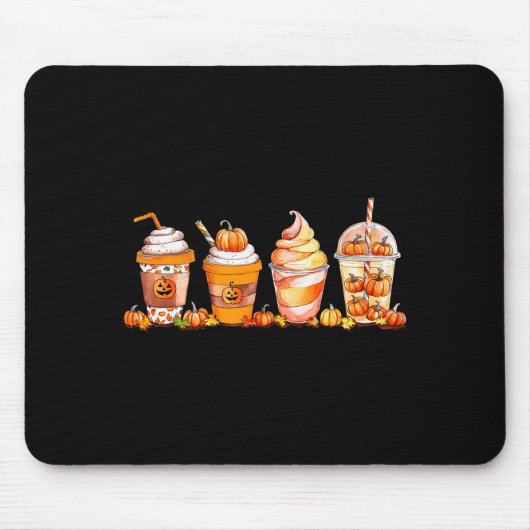 Pumpkin Sce Latte, Fall Coffee, Pumpkin Sce Thanks Mousepad (Vorne)