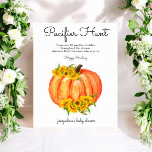 Pumpkin Schnuller Hunt Kinderdusche Poster