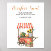 Pumpkin Schnuller Jagd Kinderdusche Poster (Vorne)