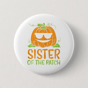 Pumpkin Schwester des Patches Halloween Familie Si Button