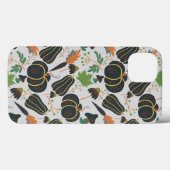 Pumpkin seamless pattern carrot black and white Case-Mate iPhone hülle (Rückseite (Horizontal))