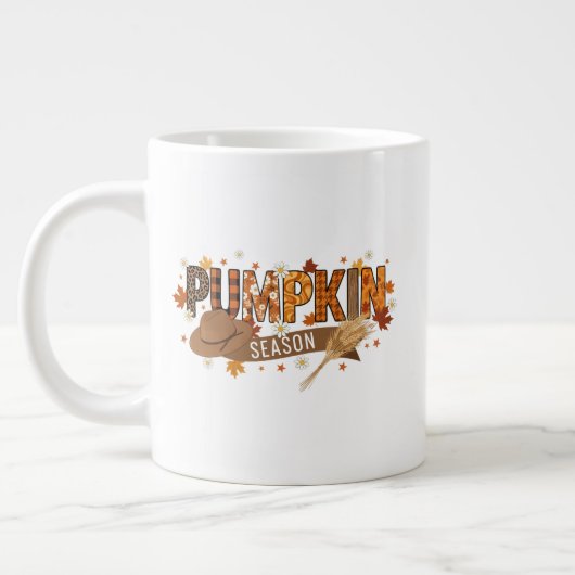 Pumpkin season autumn mug, cozy fall aesthetic Jumbo-Tasse (Links)