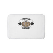 Pumpkin Season Cheetah Print Pumpkin Fall Design Badematte (Vorderseite)