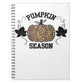 Pumpkin Season Cheetah Print Pumpkin Fall Design Notizblock (Vorderseite)