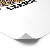 Pumpkin Season Cheetah Print Pumpkin Fall Design Poster (Ecke)