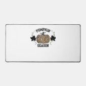 Pumpkin Season Cheetah Print Pumpkin Fall Design Schreibtischunterlage (Vorderseite)