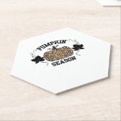 Pumpkin Season Cheetah Print Pumpkin Fall Design Untersetzer (angewinkelt)