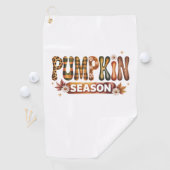 Pumpkin Season Fall Boho Golfhandtuch (Insitu)