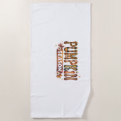 Pumpkin Season Fall Boho Strandtuch (Vorderseite)