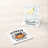 Pumpkin Season Herbst Erntedank Party Rechteckiger Pappuntersetzer (Vor Ort)