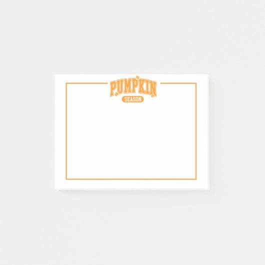 Pumpkin Season Post Notes Post-it Klebezettel (Vorderseite)