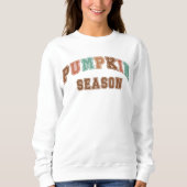 Pumpkin Season Trendy Fall Varsity Sweatshirt (Vorderseite)