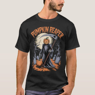 Pumpkin Sensenmann Gothic Halloween Spooky Pumpkin T-Shirt