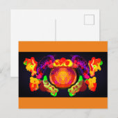 Pumpkin-Set-Tasse Postkarte (Vorne/Hinten)