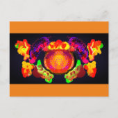 Pumpkin-Set-Tasse Postkarte (Vorderseite)