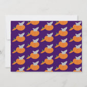 Pumpkin Shark 6 Monate Baby Halbgeburtszeit Einladung (Rückseite)