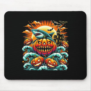 Pumpkin Shark Halloween Mousepad