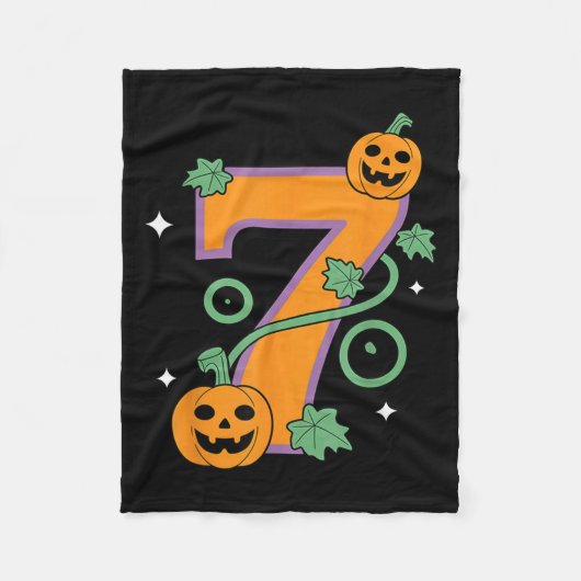 Pumpkin Six Seven 67 Matching 7 Halloween Couple  Fleecedecke (Vorderseite)