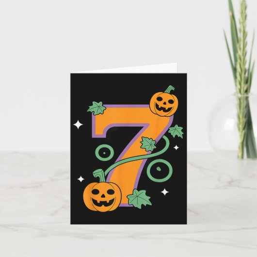 Pumpkin Six Seven 67 Matching 7 Halloween Couple Karte (Vorderseite)