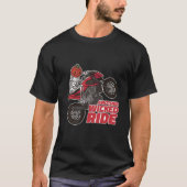 Pumpkin Skeleton Bike T-Shirt (Vorderseite)