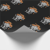 Pumpkin Skeleton Halloween Pumpkin Spooky Jahresze Geschenkpapier (Ecke)