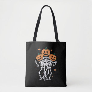 Pumpkin Skeleton Halloween Pumpkin Spooky Jahresze Tasche