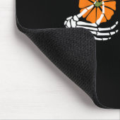 Pumpkin Skeleton Hand Halloween Mousepad (Ecke)