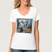 Pumpkin Skeleton Party T-Shirt (Vorderseite)