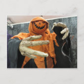 Pumpkin Skeleton Postkarte (Vorderseite)