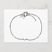 Pumpkin Sketch Postkarte (Vorderseite)