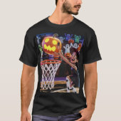 Pumpkin Slam Dunk Funny T-Shirt (Vorderseite)
