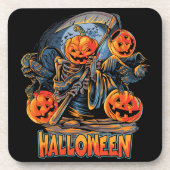 Pumpkin Slasher | Halloween Cork Drink Untersetzer (Vorderseite)