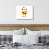Pumpkin Sloth Halloween Kostümgeschenk Leinwanddruck (Insitu (Schlafzimmer))