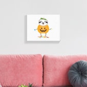 Pumpkin Sloth Halloween Kostümgeschenk Leinwanddruck (Insitu (Wohnzimmer))