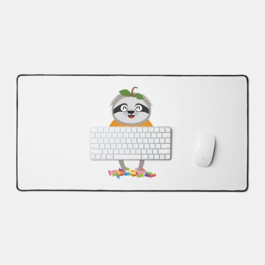 Pumpkin Sloth Halloween Kostümgeschenk Schreibtischunterlage (Tastatur & Maus)