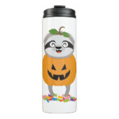 Pumpkin Sloth Halloween Kostümgeschenk Thermosbecher (Vorderseite)