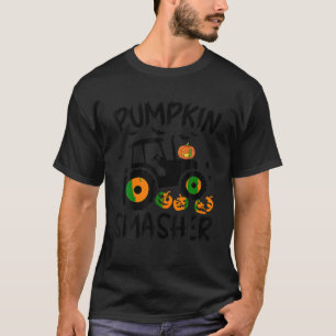 Pumpkin Smasher Halloween Traktor Boys Kindertoddl T-Shirt