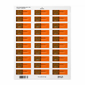 Pumpkin Smile Halloween Label Orange (Vorne)