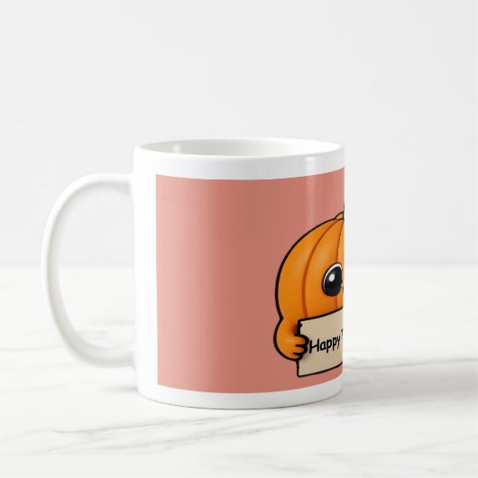 Pumpkin Smiles & Gratitude Sips- Thanksgiving Mug Kaffeetasse (Links)