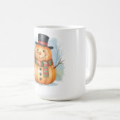 Pumpkin snowman kaffeetasse (VorderseiteRechts)
