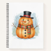 Pumpkin snowman notizblock (Vorderseite)