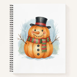 Pumpkin snowman notizblock