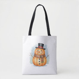 Pumpkin snowman tasche