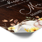 Pumpkin Sonnenblume Wie viele Kisses unterschreibe Poster (Ecke)