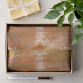 Pumpkin Sonnenblumen Burnt Orange Vintage Textur Seidenpapier (Geschenk)